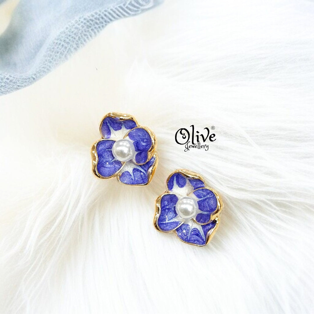 Enamel Earrings -330