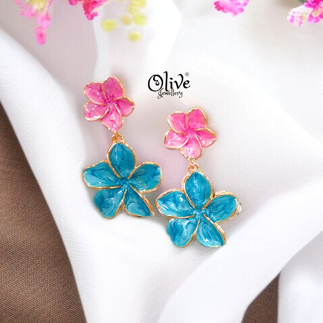 Enamel Earrings -343