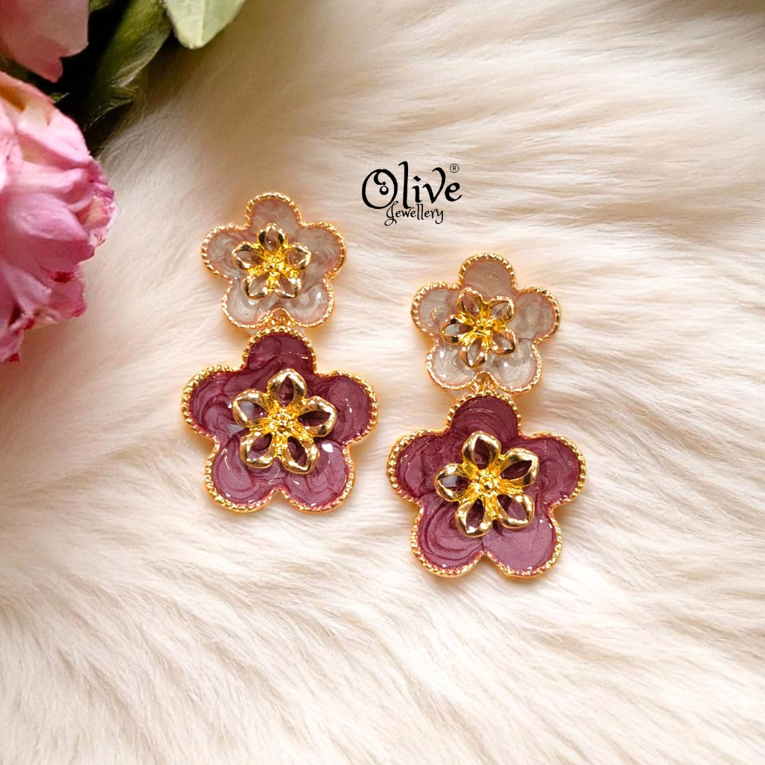 Enamel Earrings -350