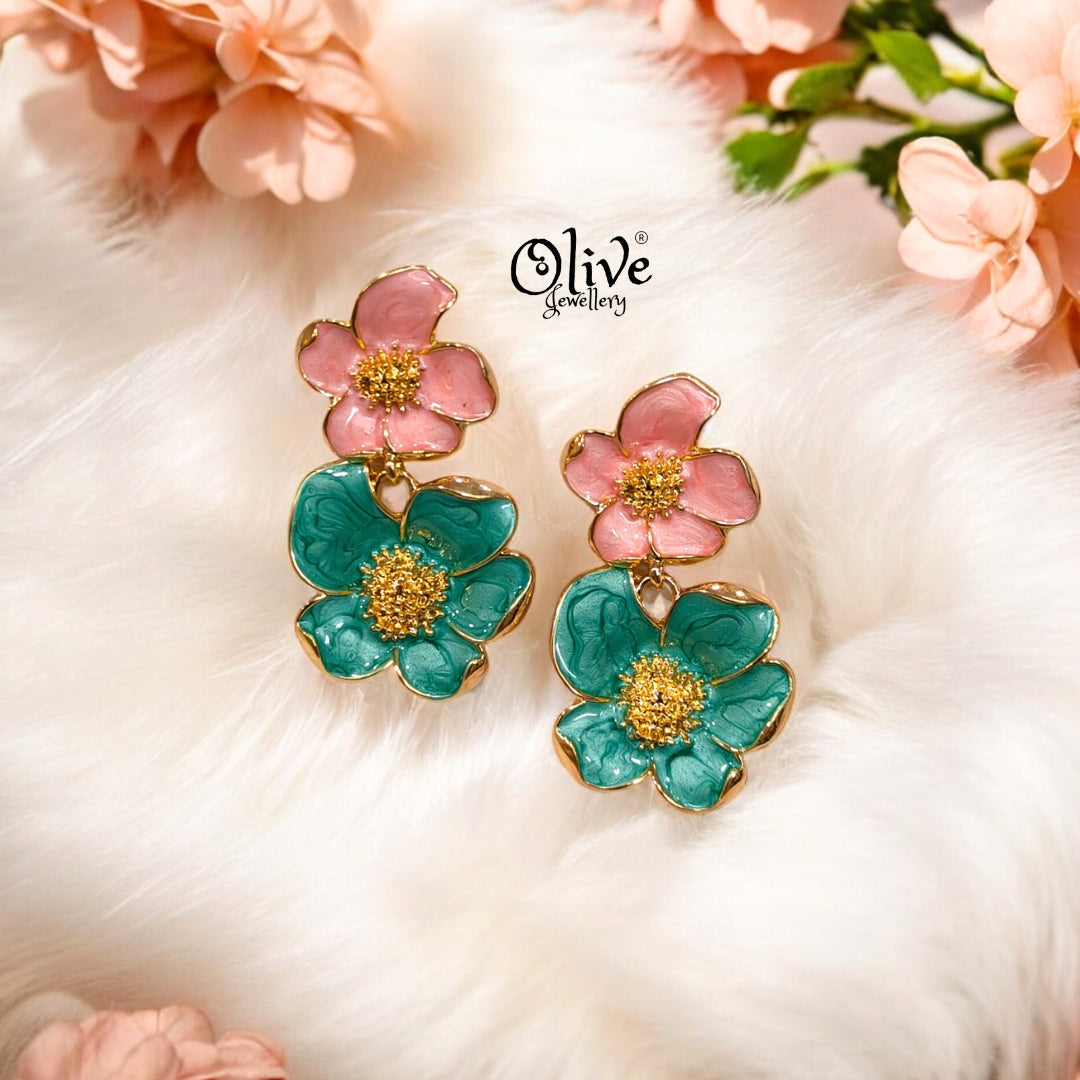 Enamel Earrings -353