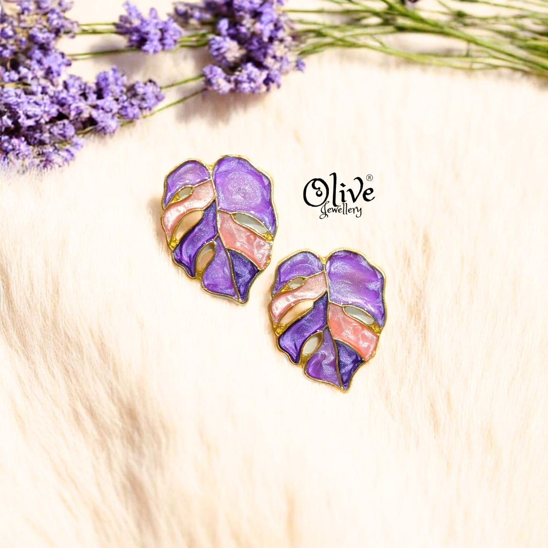 Enamel Earrings -375
