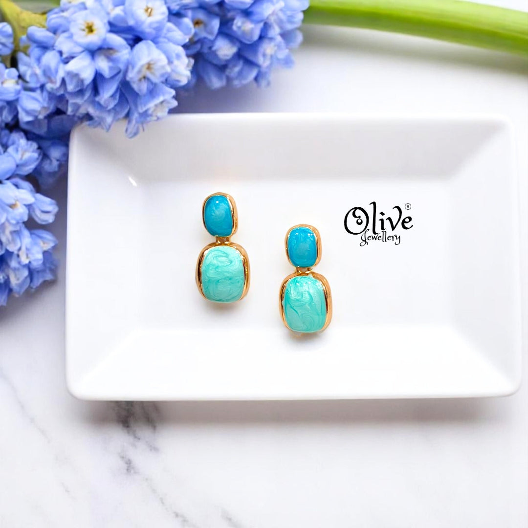 Enamel Earrings -413