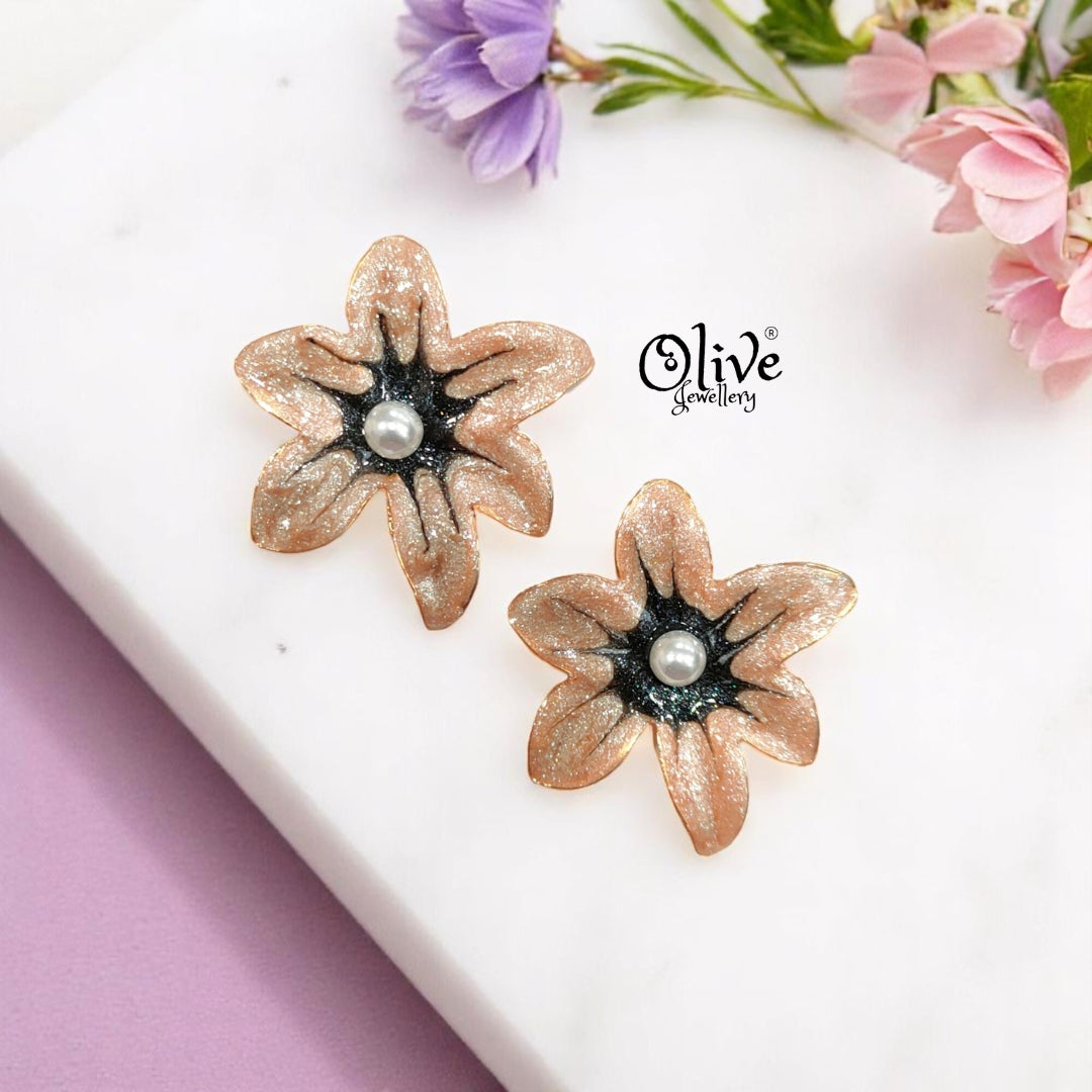 Enamel Earrings -446