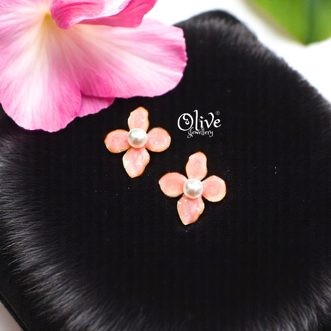 Enamel Earrings -454