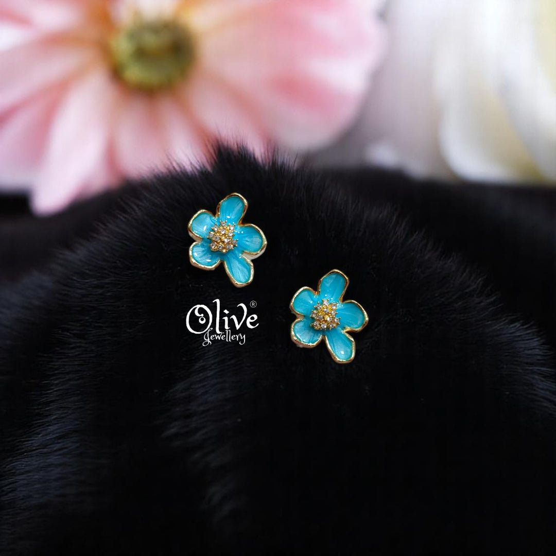 Enamel Earrings -466