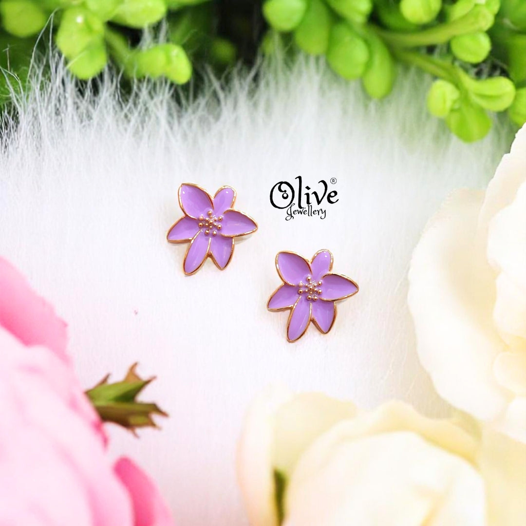 Enamel Earrings -478