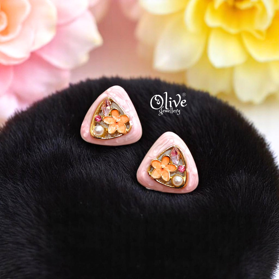 Enamel Earrings -484