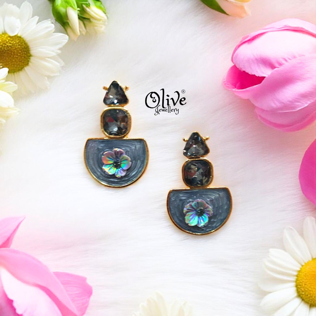 Enamel Earrings -520