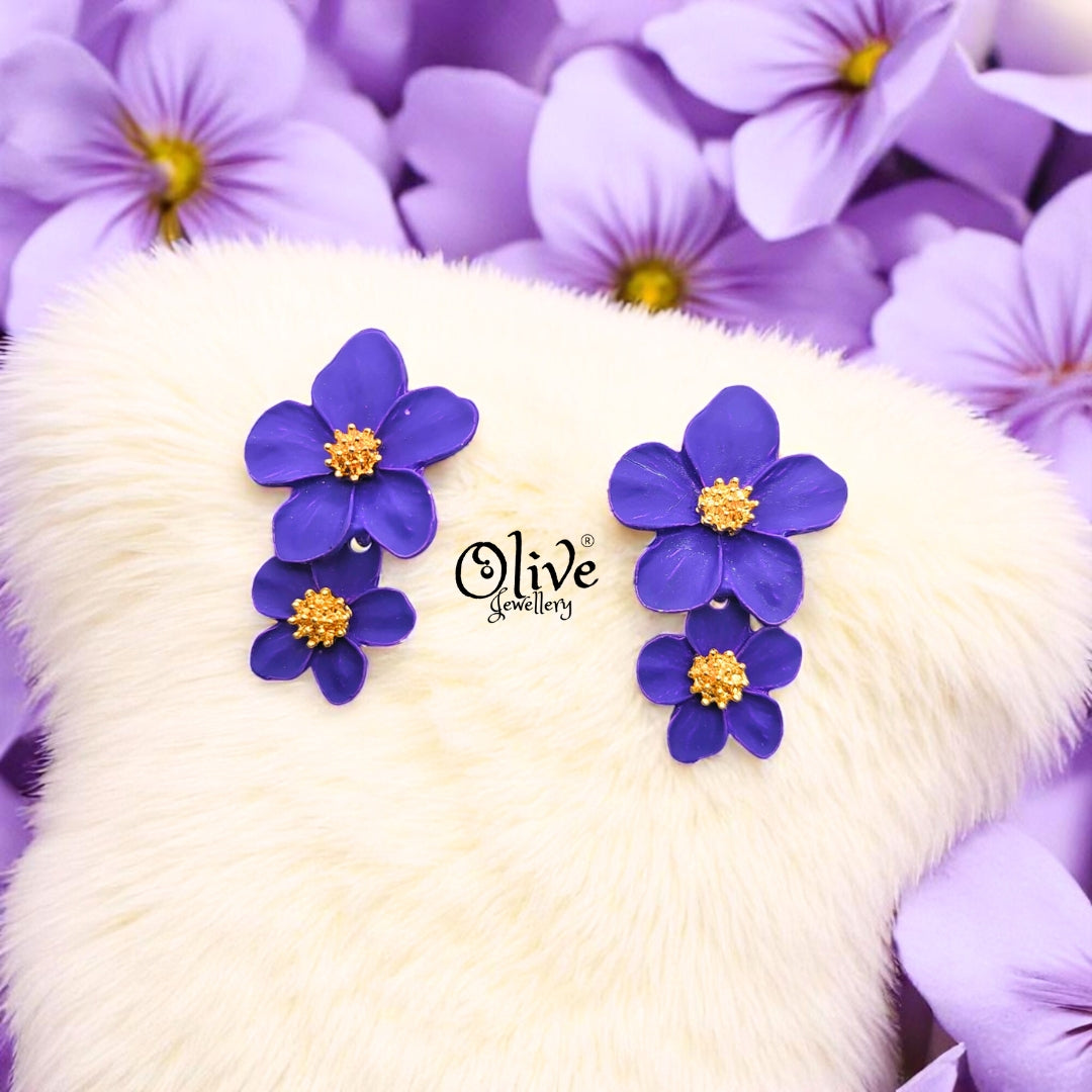 Enamel Earrings - 538