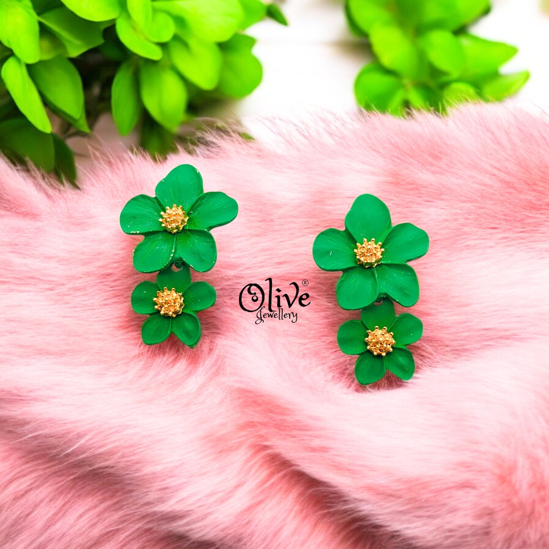 Enamel Earrings - 538