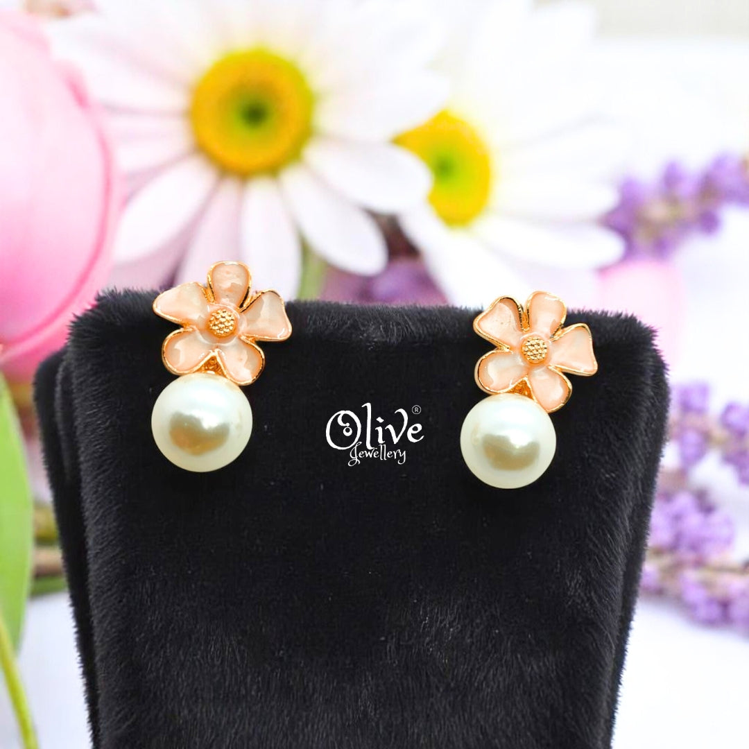 Enamel Earrings - 544