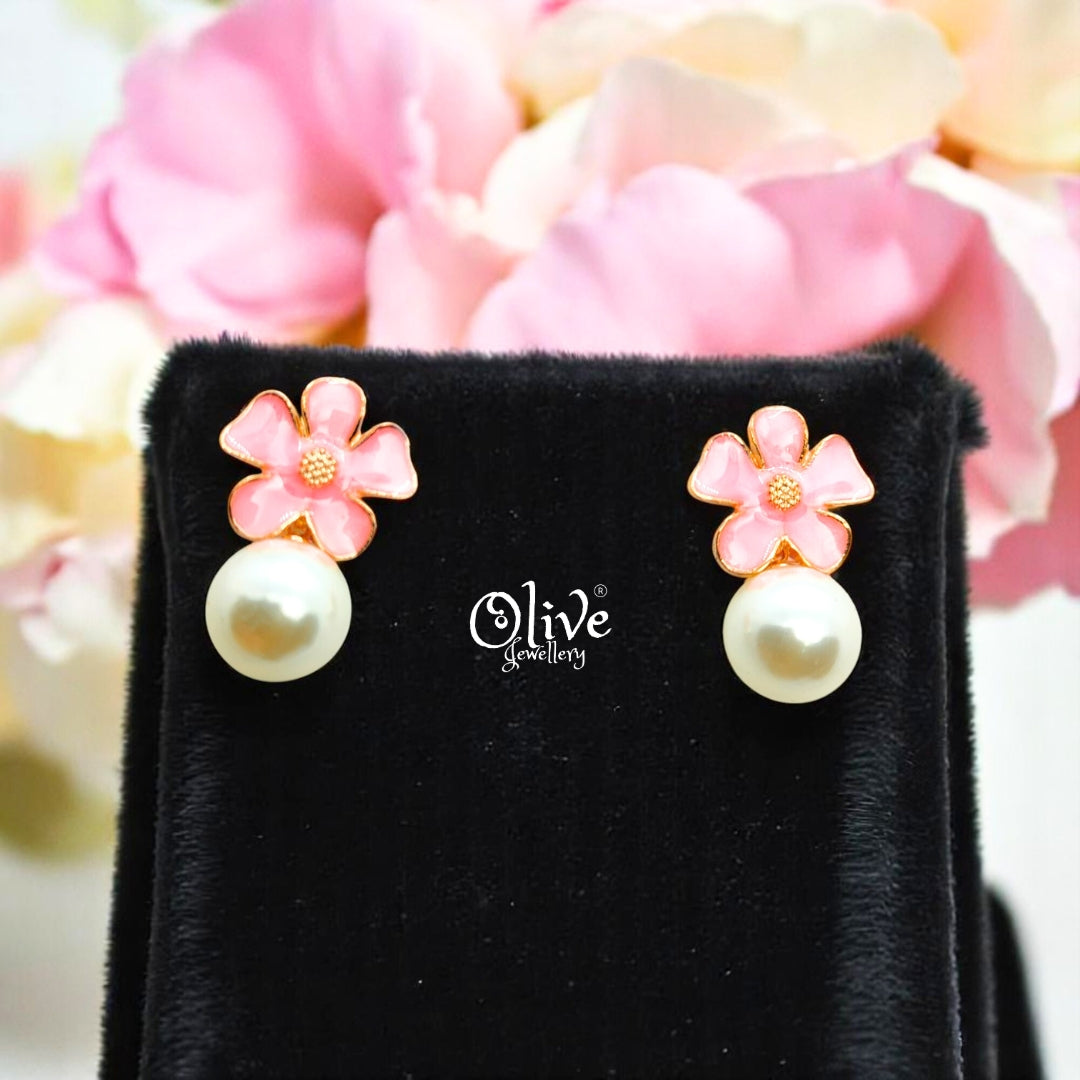 Enamel Earrings - 544