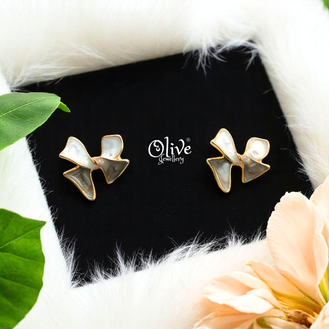 Enamel Earrings - 552