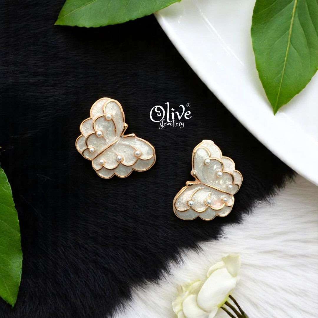 Enamel Earrings - 558