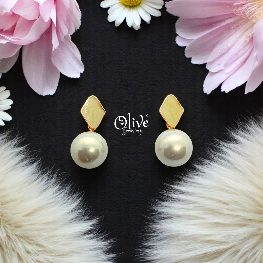 Enamel Earrings - 576