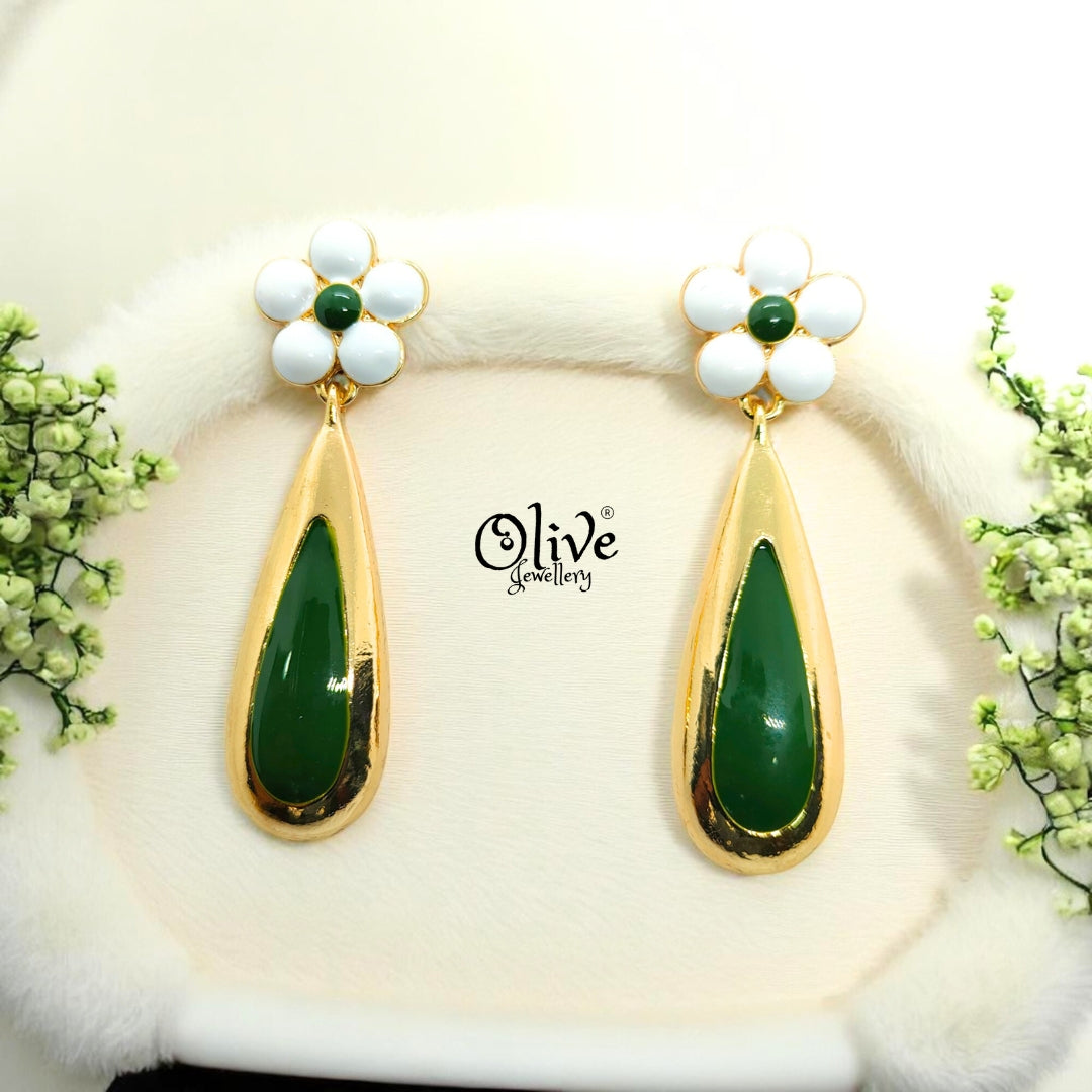Enamel Earrings - 616