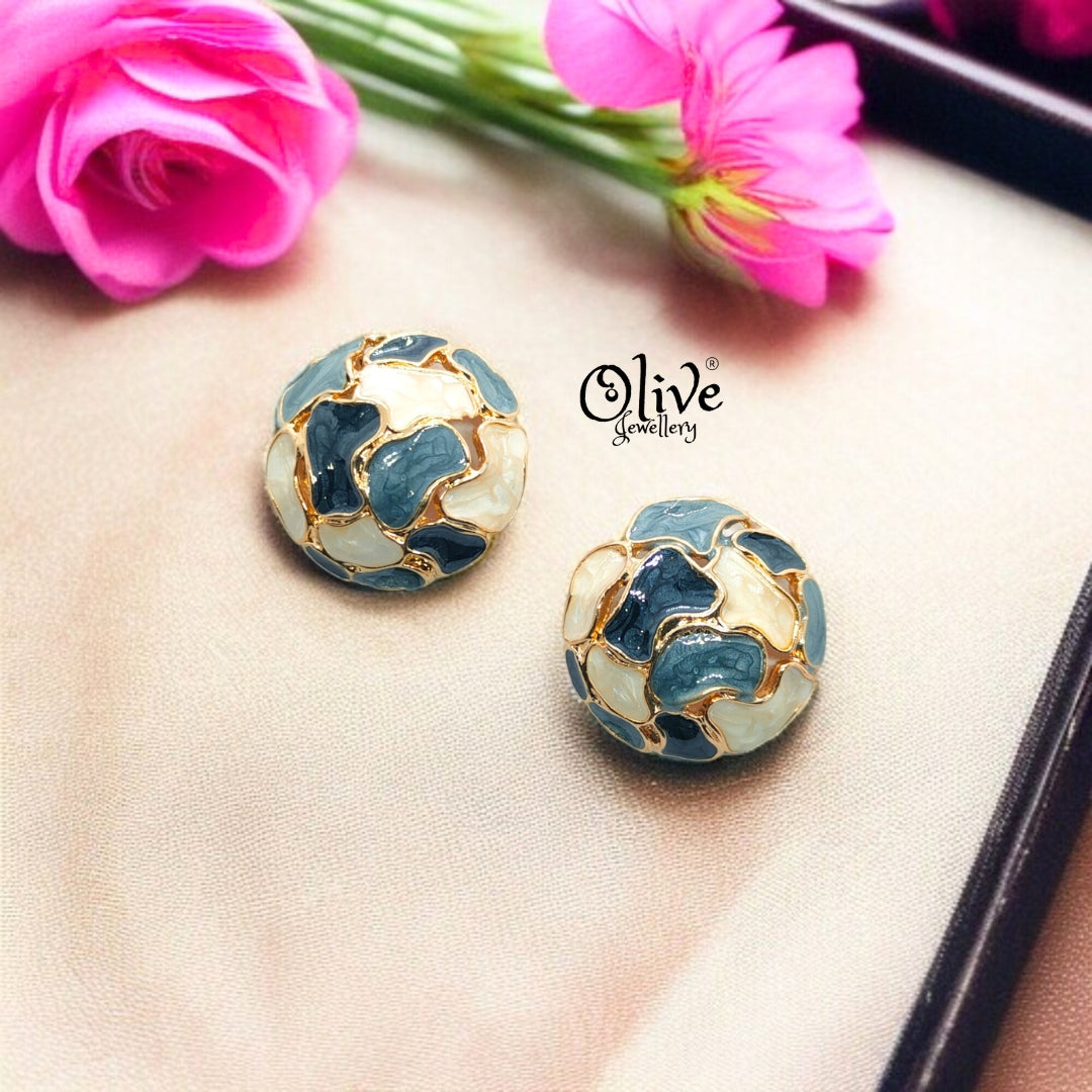 Enamel Earrings - 632