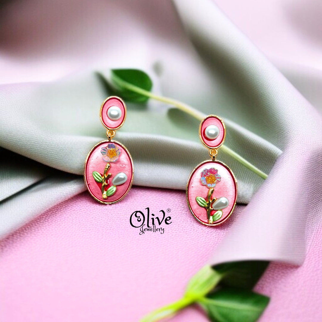 Enamel Earrings - 640