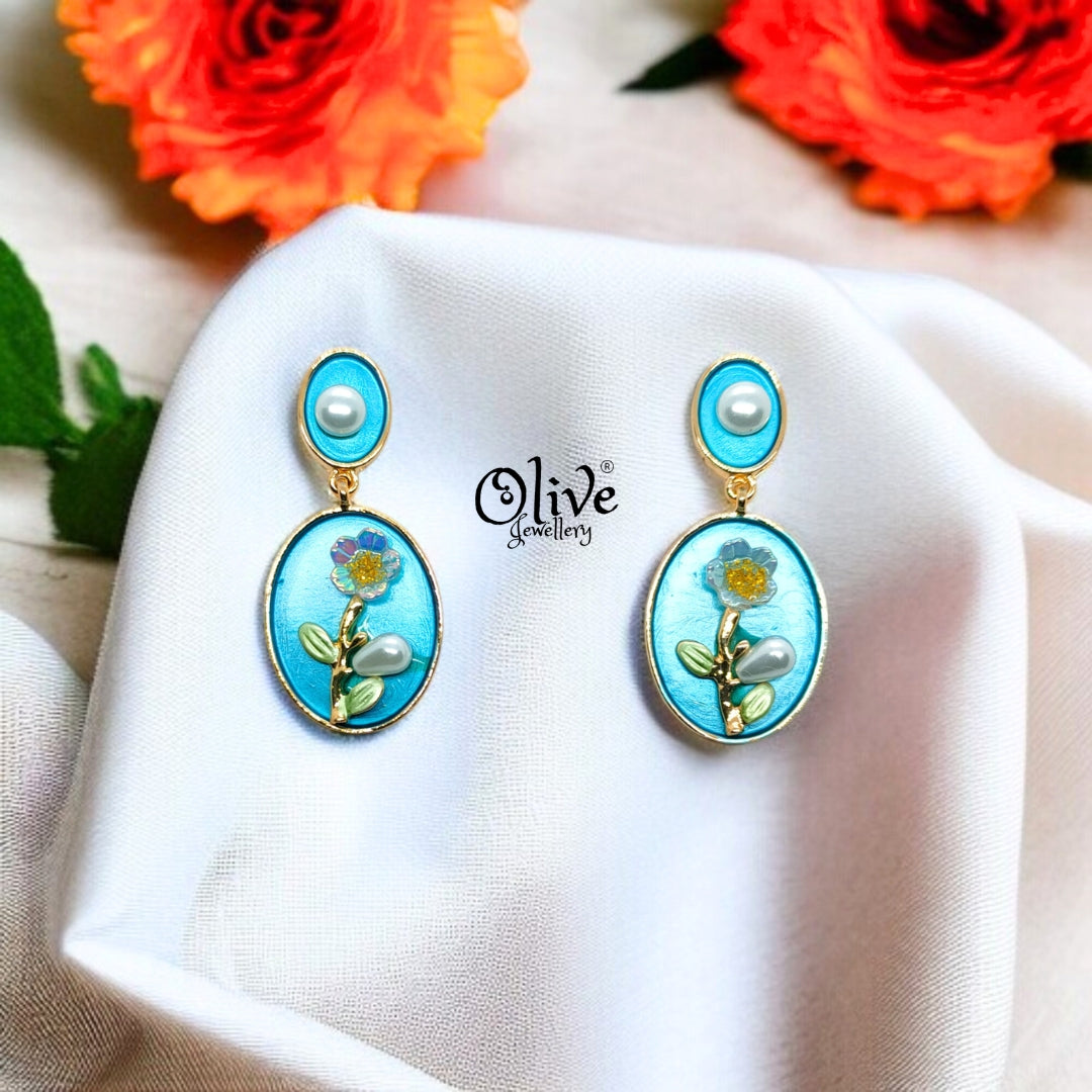 Enamel Earrings - 640