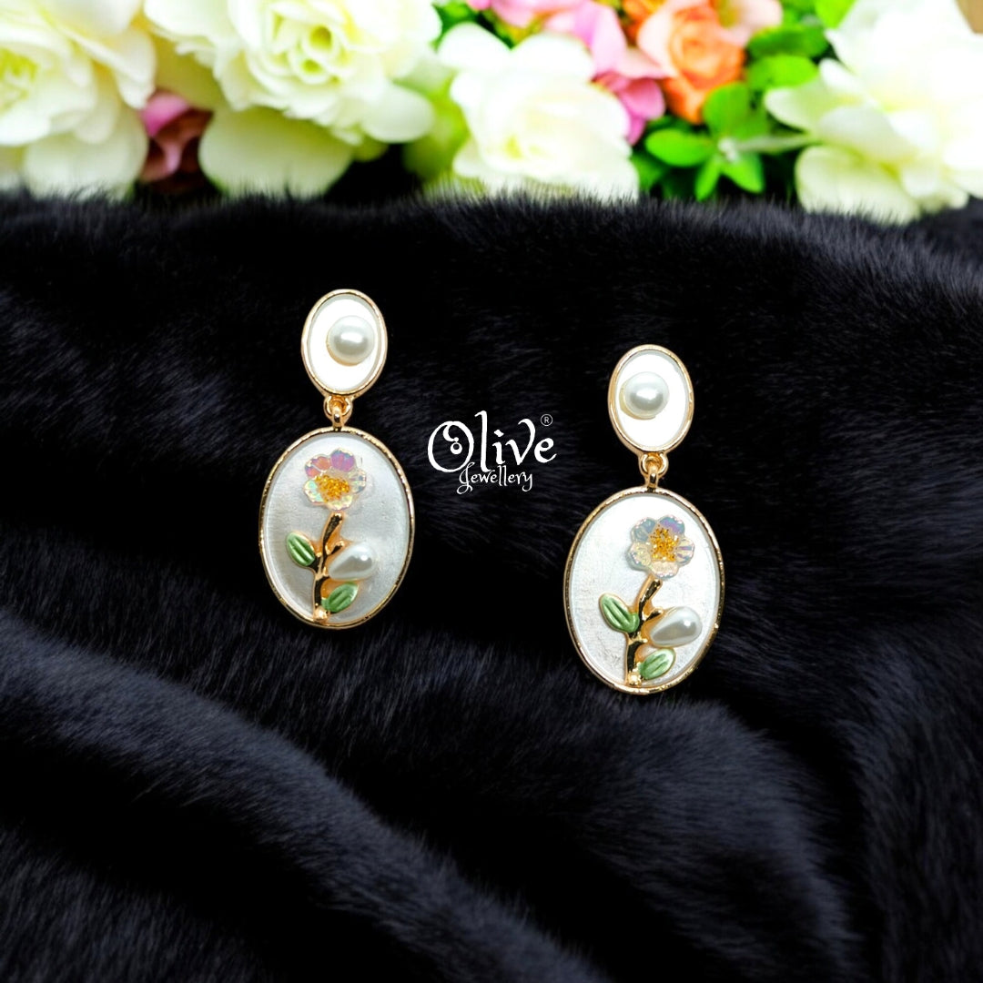 Enamel Earrings - 640