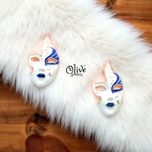Enamel Earrings - 699 - Rose Gold Shade