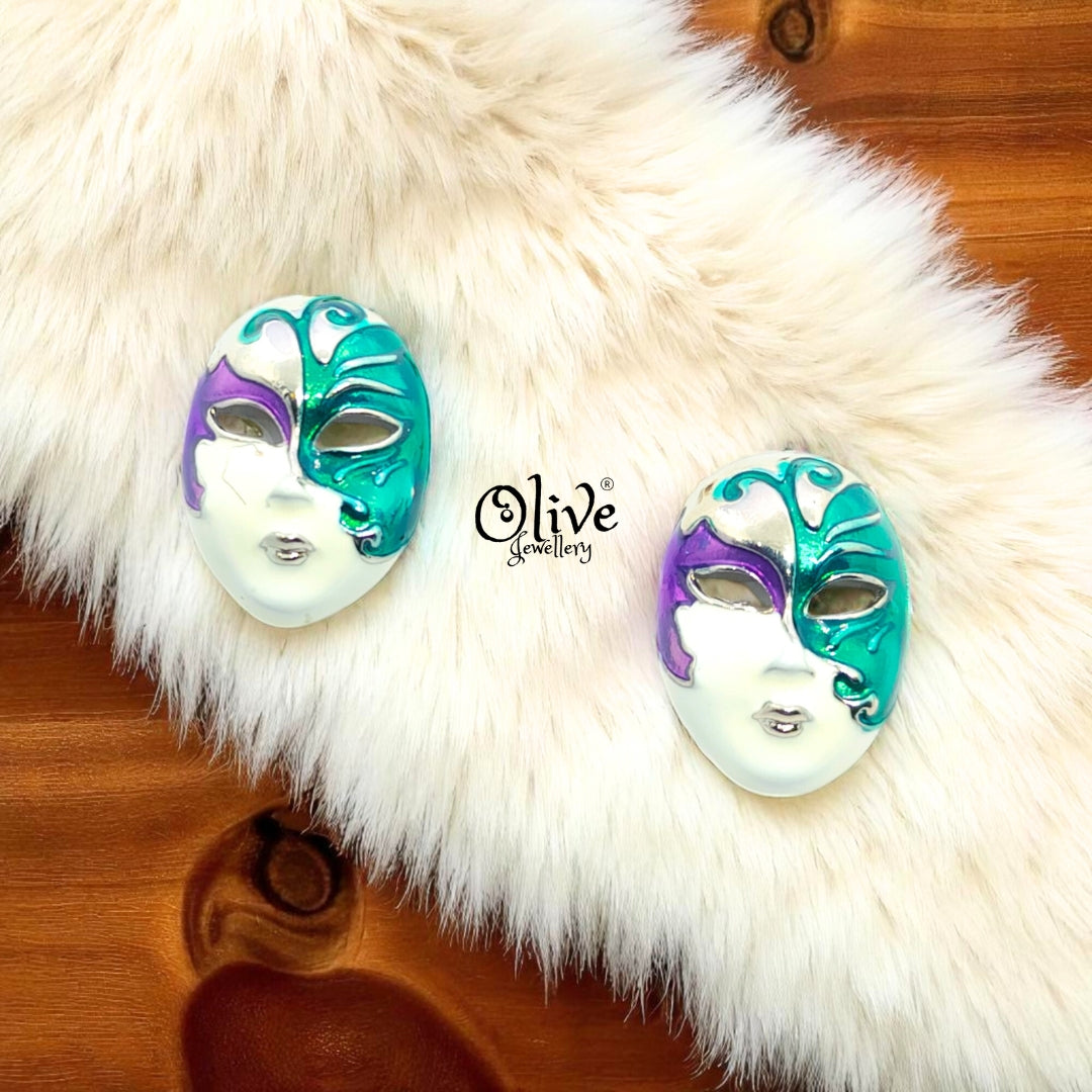 Enamel Earrings - 704