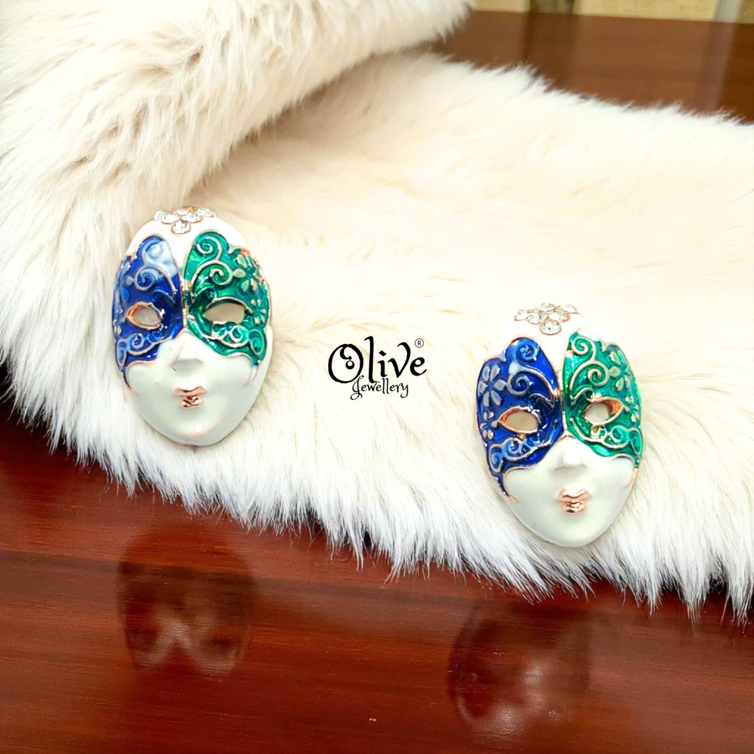 Enamel Earrings - 710
