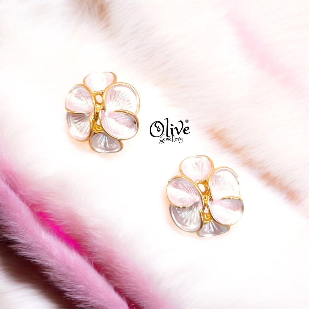 Enamel Earrings - 716