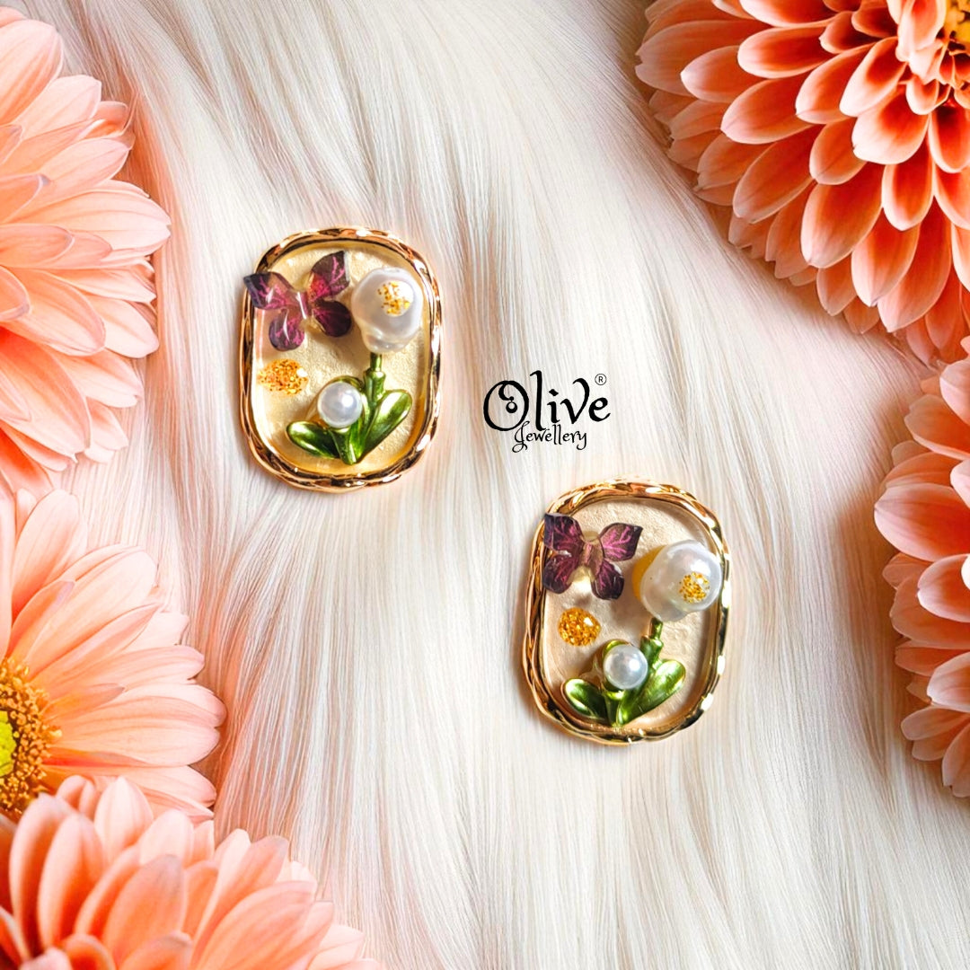 Enamel Earrings - 288