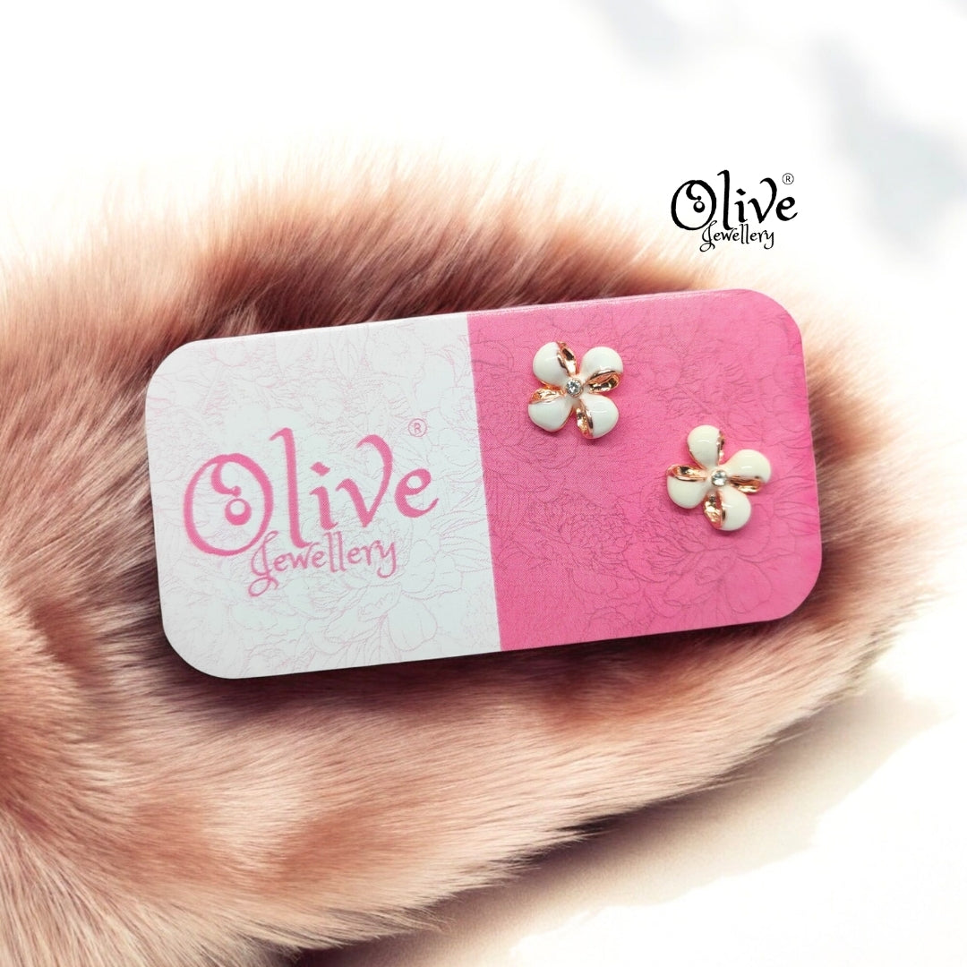 Enamel Earrings - 872