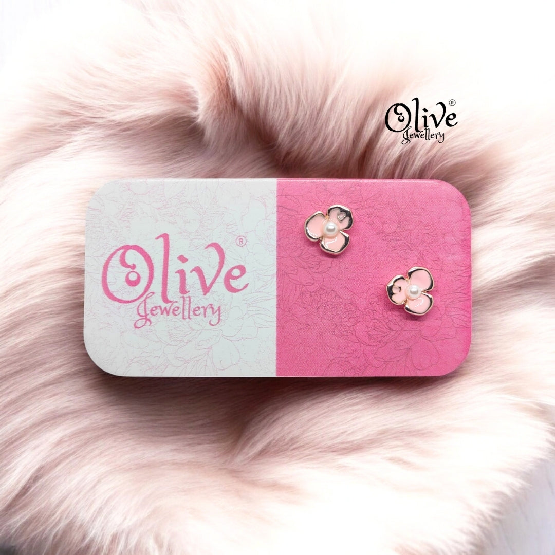 Enamel Earrings - 878