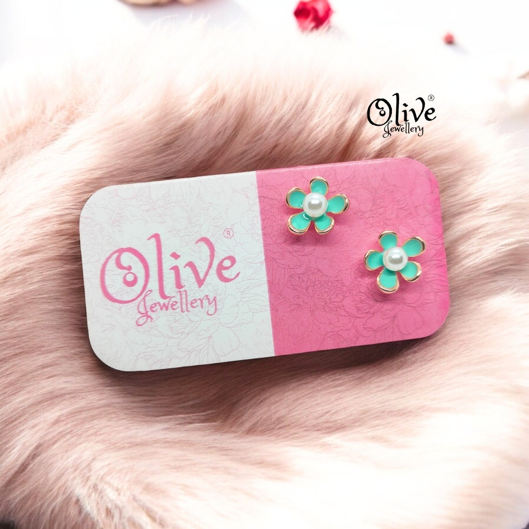 Enamel Earrings - 884