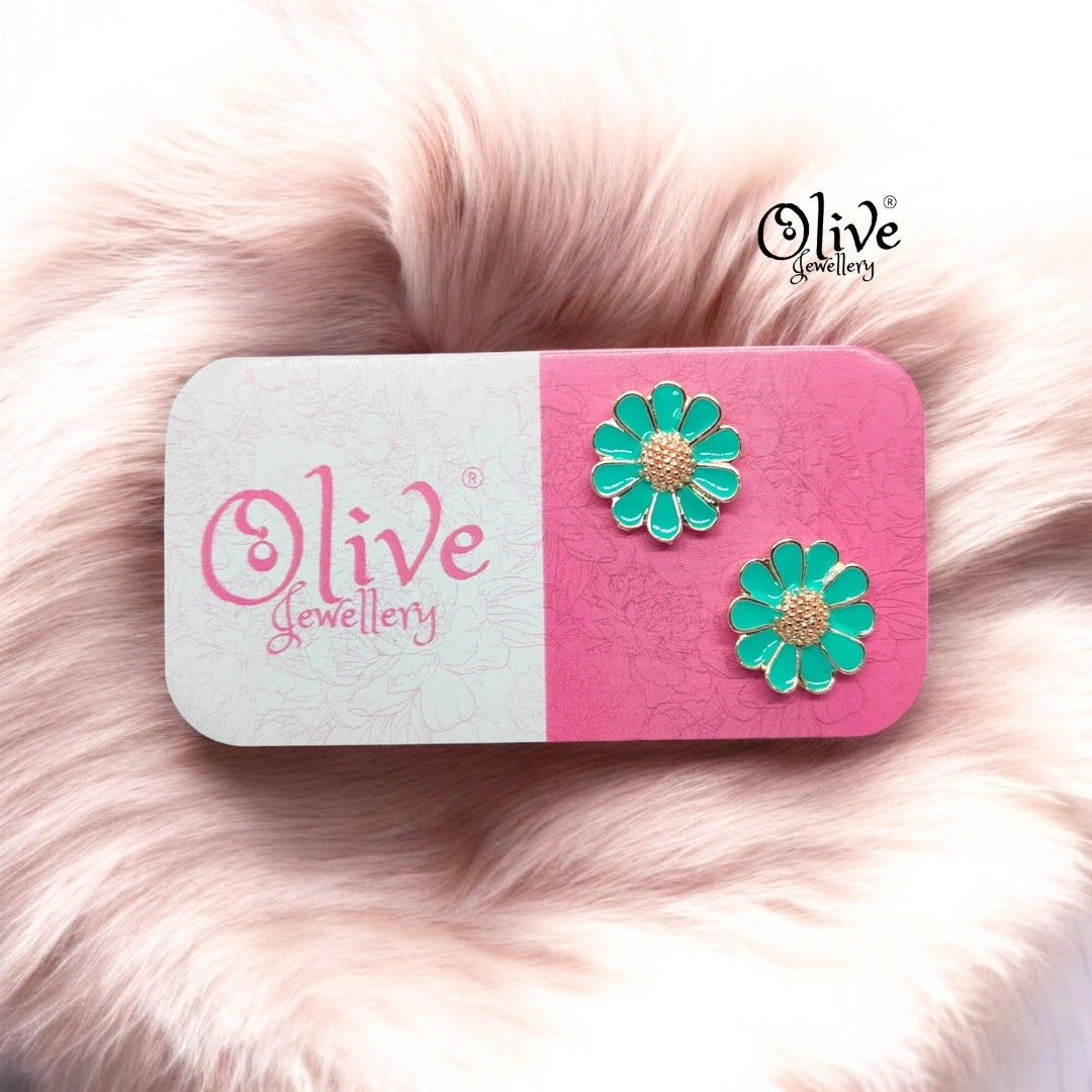 Enamel Earrings - 890