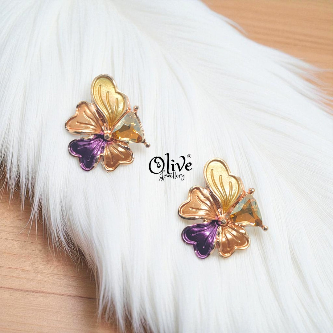 Enamel Earrings - 913