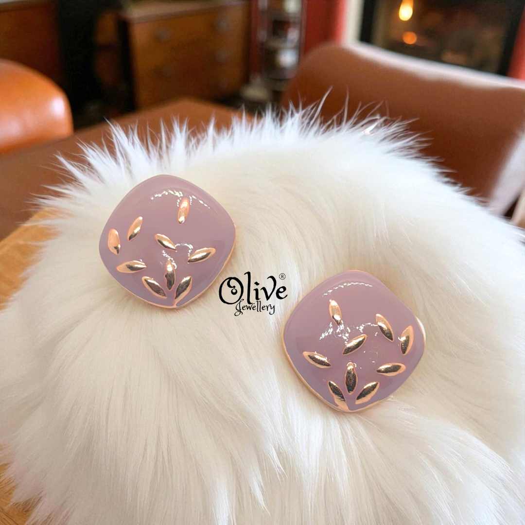 Enamel Earrings - 919