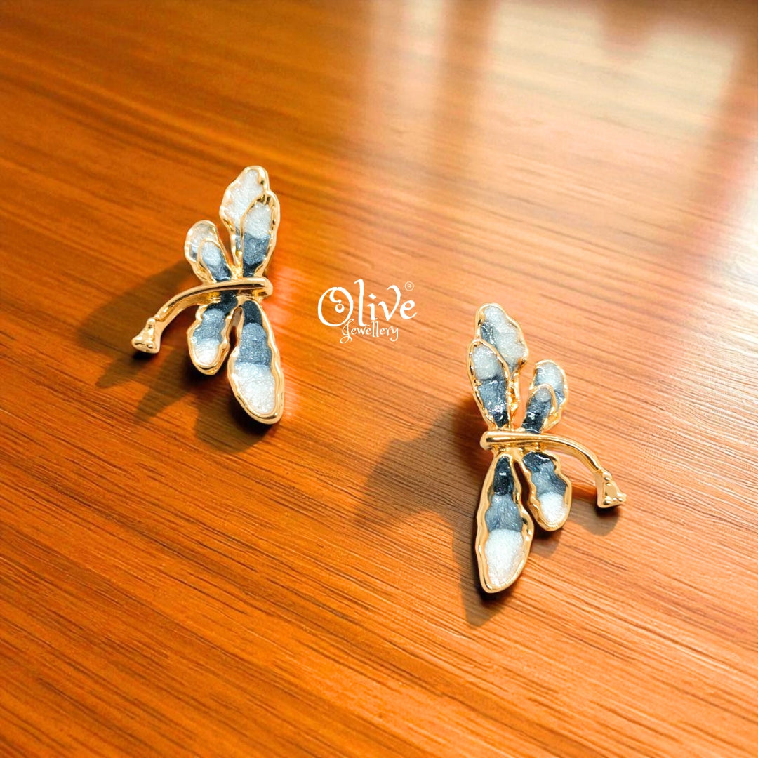 Enamel Earrings - 962