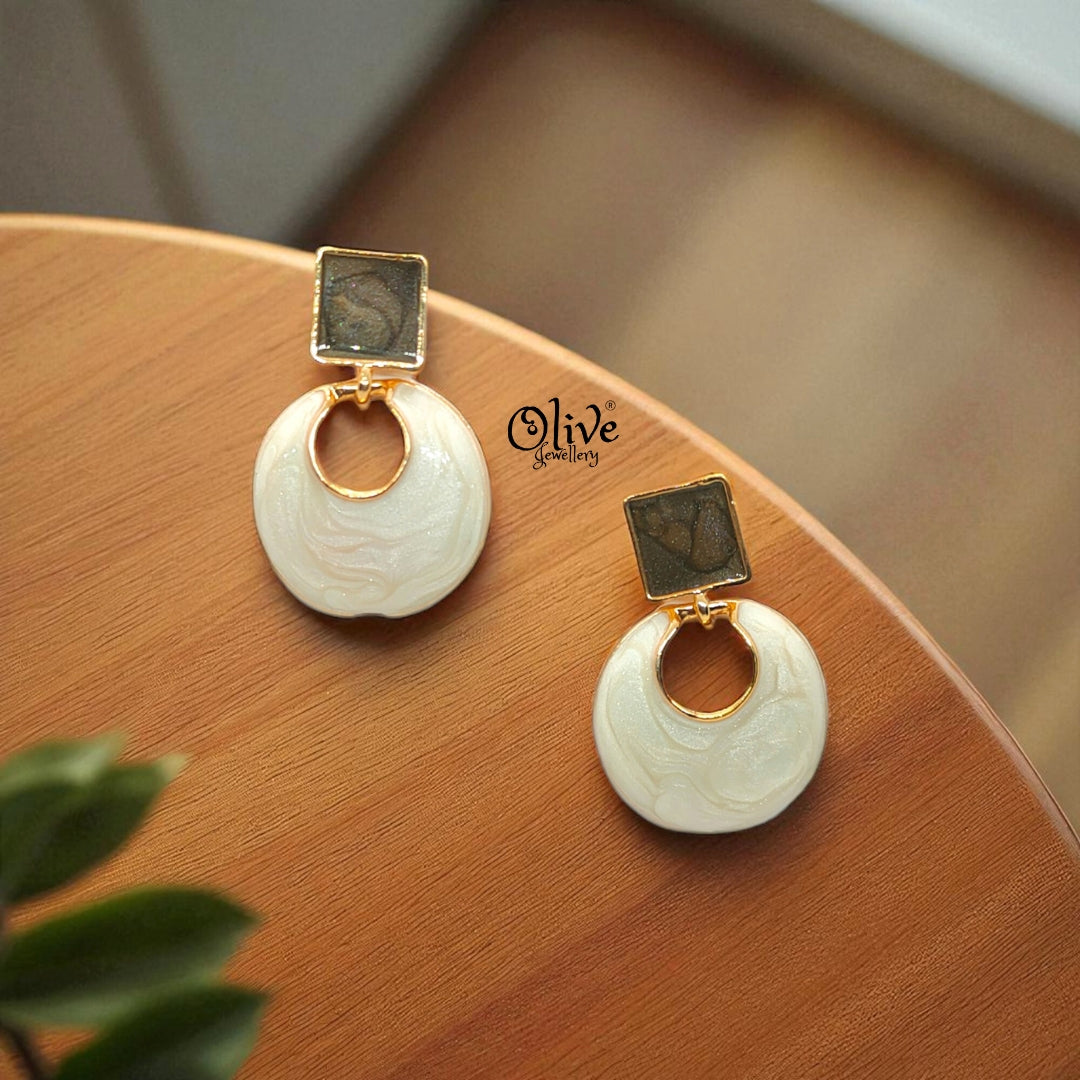 Enamel Earrings-986