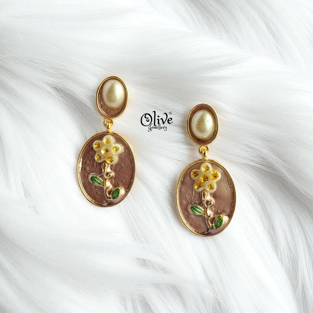 Enamel Earrings-1005