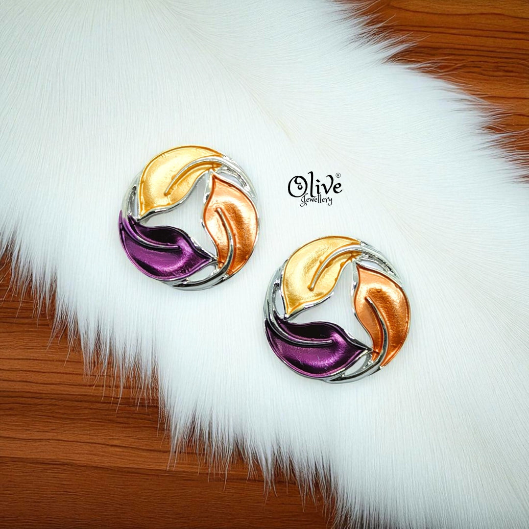 Enamel Earrings-1017