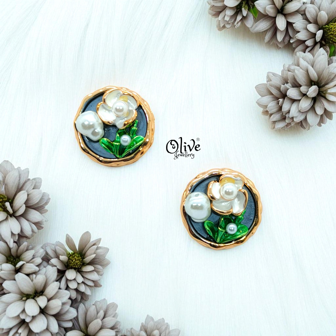 Enamel Earrings-1022