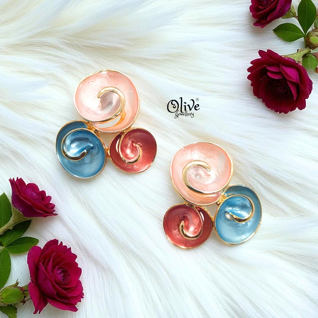 Enamel Earrings-1039