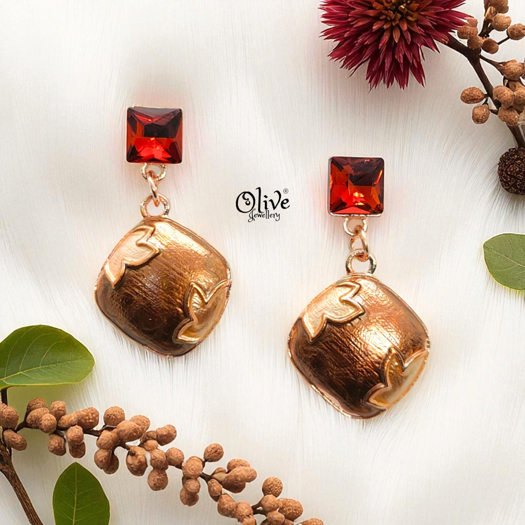 Enamel Earrings-1076