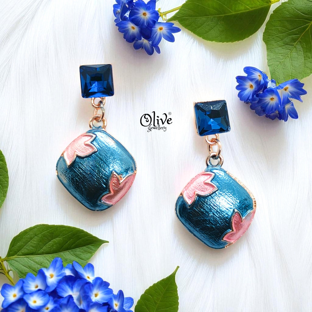 Enamel Earrings-1076