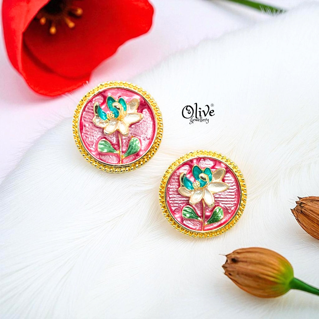 Enamel Earrings-1088