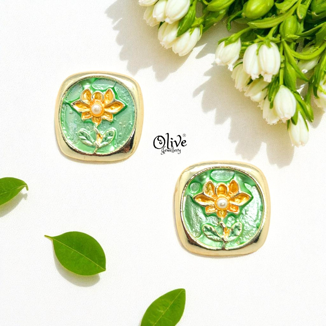 Enamel Earrings-1098