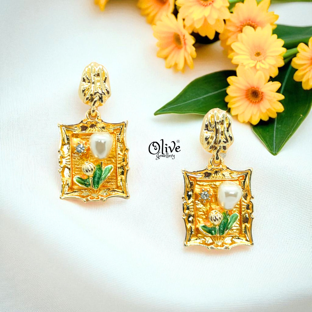 Enamel Earrings-1108