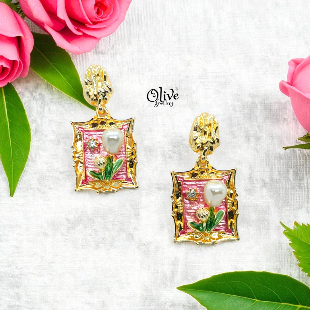 Enamel Earrings-1108