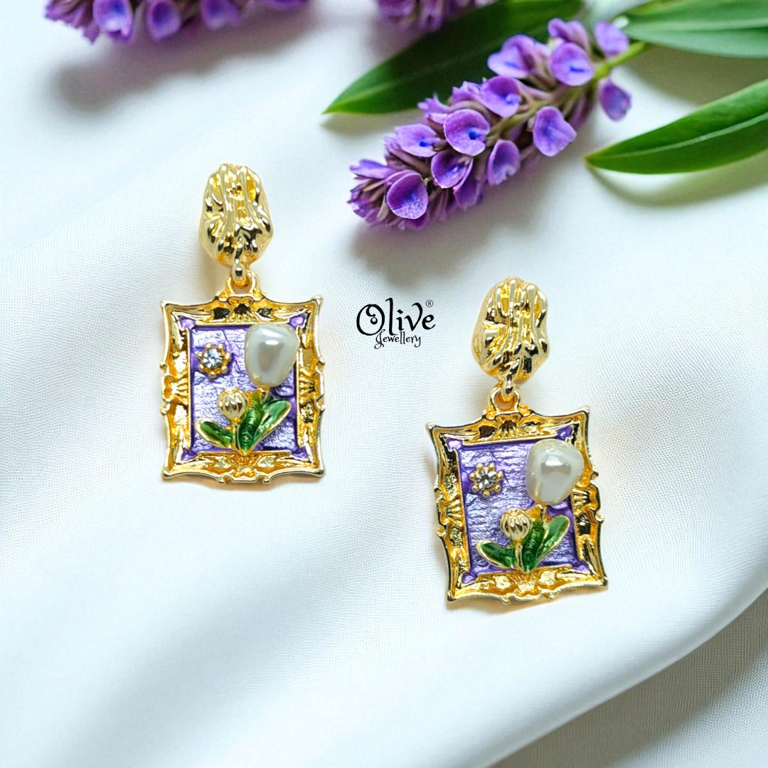Enamel Earrings-1108