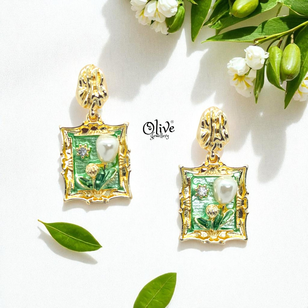 Enamel Earrings-1108