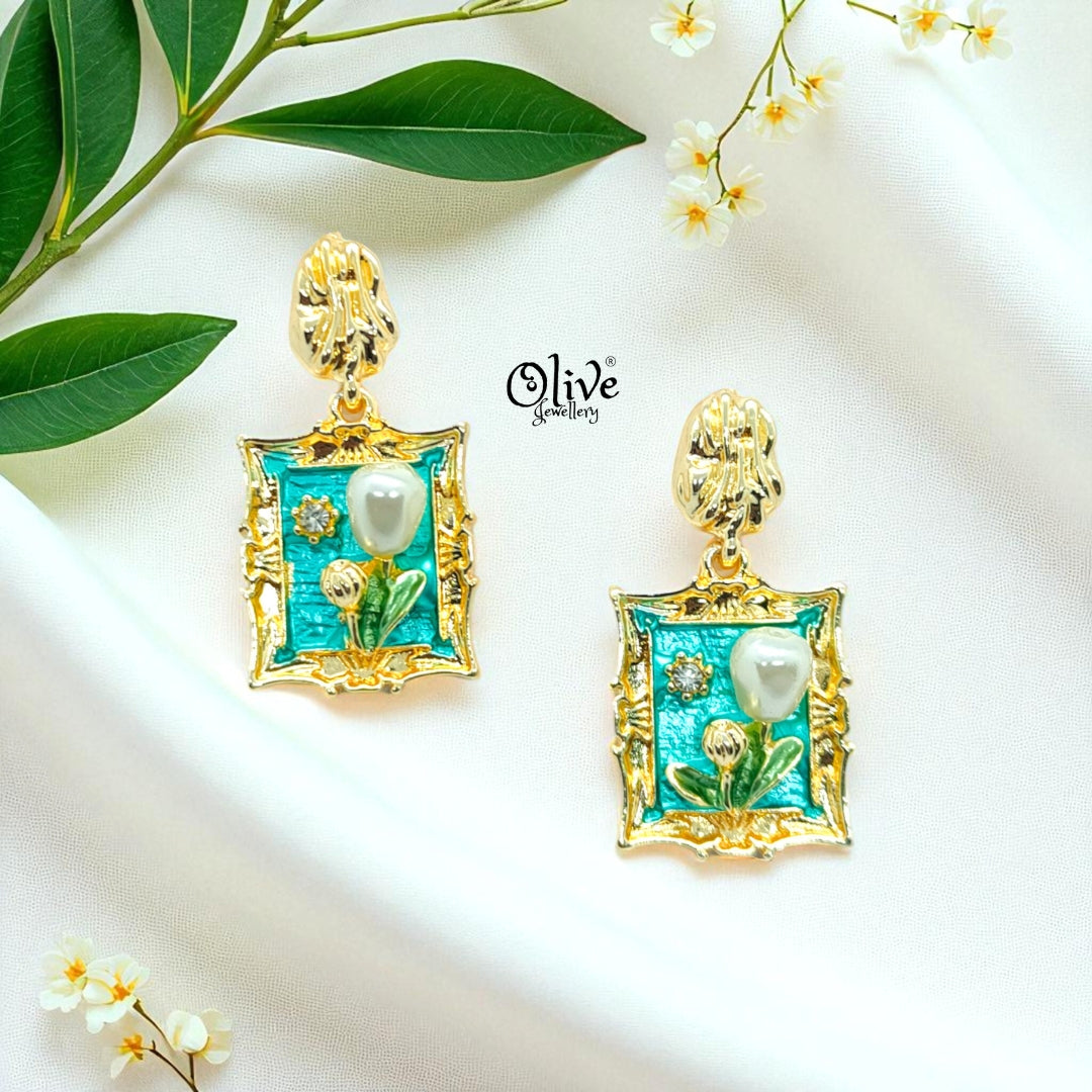 Enamel Earrings-1108